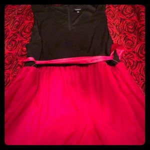 Torrid black and red dress